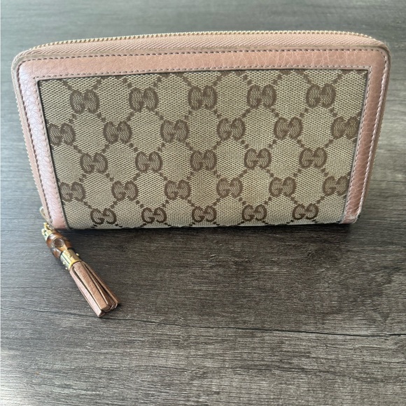Gucci pink trim bamboo zippy wallet 🎀 - Picture 10 of 10
